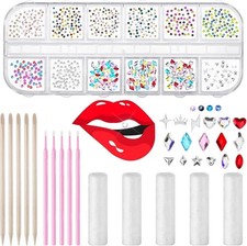 377 Pieces Tooth Gem Kit Jewelry DIY Fashionable Bright Style
