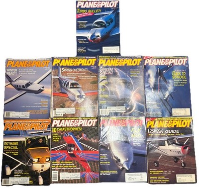 Vintage PLANE & PILOT magazine {LOT OF 9} All 1990 MAGAZINE 1 MAG35
