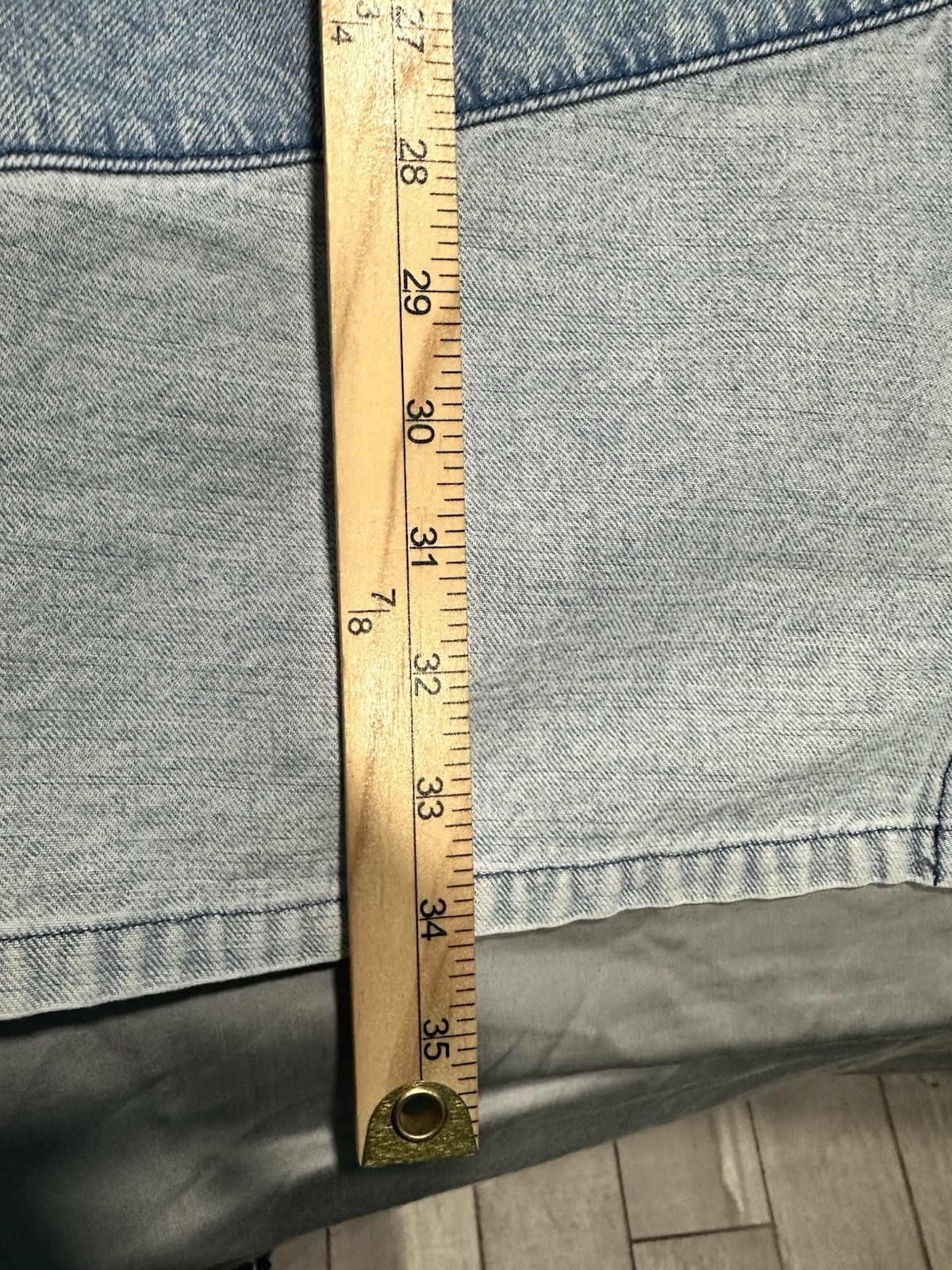 GAP Boho Patchwork Denim Mini Dress Button Up 100… - image 5