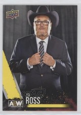 2021 Upper Deck AEW All Elite Wrestling Crew Yellow Jim Ross #74 HOF a3i