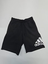 adidas Boys Black Drawstring Athletic Shorts Big Kids Size S Preowned