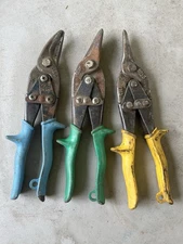 Vintage Wiss M1 M2 M3 Tin Snip Snips Shears Wire Cutters Scissors Lot of 3