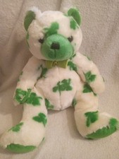 TY Beanie Baby Clover the Irish Bear Large 14" 2002, St. Patrick's Day
