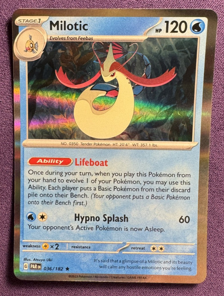 Milotic 36/182 | Paradox Rift | Holo | Pokemon (NM/LP)