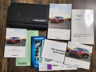 2017 Chrysler Pacifica Owners Manual User Guide Book Set OEM With Case #12