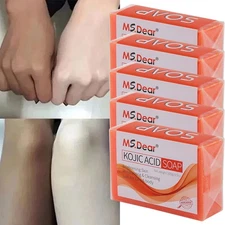 5/3X Kojic Acid Soap Acne Dark Spot Remover Skin Lightening Whitening Face Body