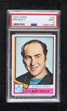 1974-75 Topps Red Kelly #76 PSA 9 MINT HOF uk2