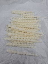 47 pc. Plastic Spiral Glitter Icicle Ornaments Iridescent