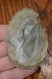 Banded Cobden Chert Woodland Cache blade Jackson Co Illinois 3.1/8 x 2.25