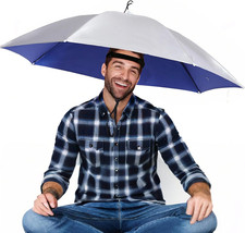 37In Hands-Free Umbrella Hat for Adult, Waterproof Sun Rain UV Shield Protection