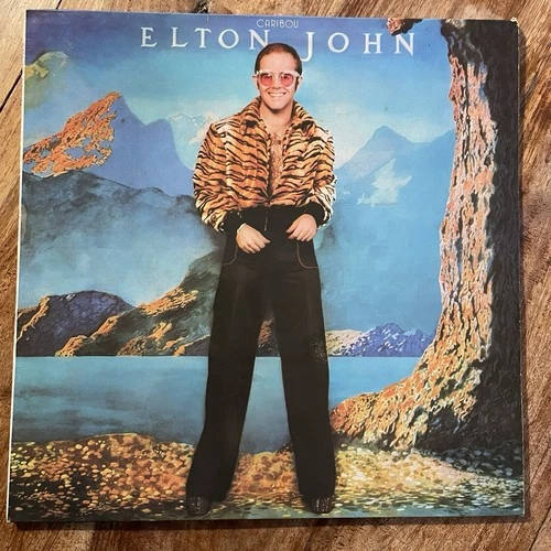 ELTON JOHN - CARIBOU   EX/EX+ VINYL LP / COLOURED / FIRST PRESSING / LYRIC INNER