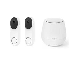 Noorio Home Security System with Video Doorbell x2, Smart Hub x1