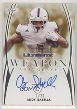 2019 Leaf Ultimate Ultimate Weapon Auto 1/20 Andy Isabella #WA-AI1 Auto wd9