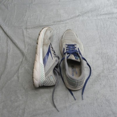 Brooks Women 7 Running Shoes Adrenaline GTS 22 Gray Blue Athletic Sneakers Read