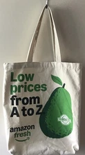 Amazon Fresh Market Shopping Bag Canvas Tote Bag Use