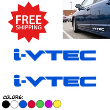 2x I-vtec Vinyl Decal For Honda Acura Ivtec Stickers Emblem Logo Badge 2x I-vtec Vinyl Decal For Honda Acura Ivtec Stickers Emblem Logo Badge