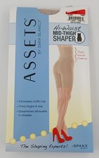Spanx Assets Size 1 Hi Waist Nude Mid-Thigh Shape by Sara Blakely NIB