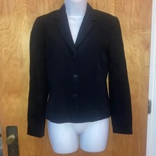 J. Crew Black Basic Blazer Jacket Size 4P