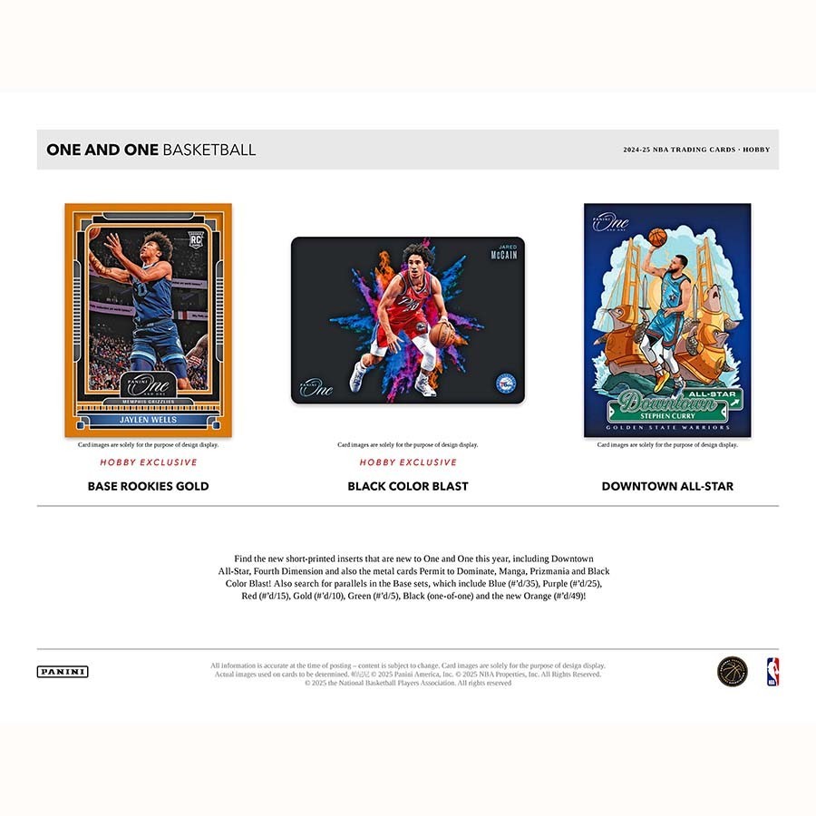 2024-25 Panini One and One Basketball Hobby Box Factory Sealed NEW