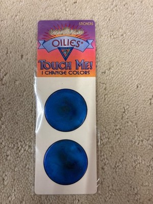 vintage oilies liquid crystal stickers - circles