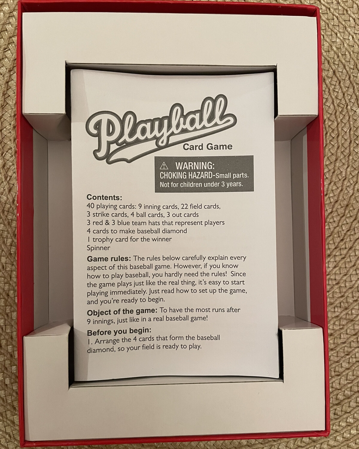 GAME ZONE PLAYBALL CARD GAME - PLAYS LIKE A REAL BASEBALL GAME - Complete -  EUC 20373570061 | eBay