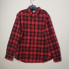 North Face Flannel Shirt Mens LARGE Arroyo Lightweight Plaid Red Arroyo NEW 85