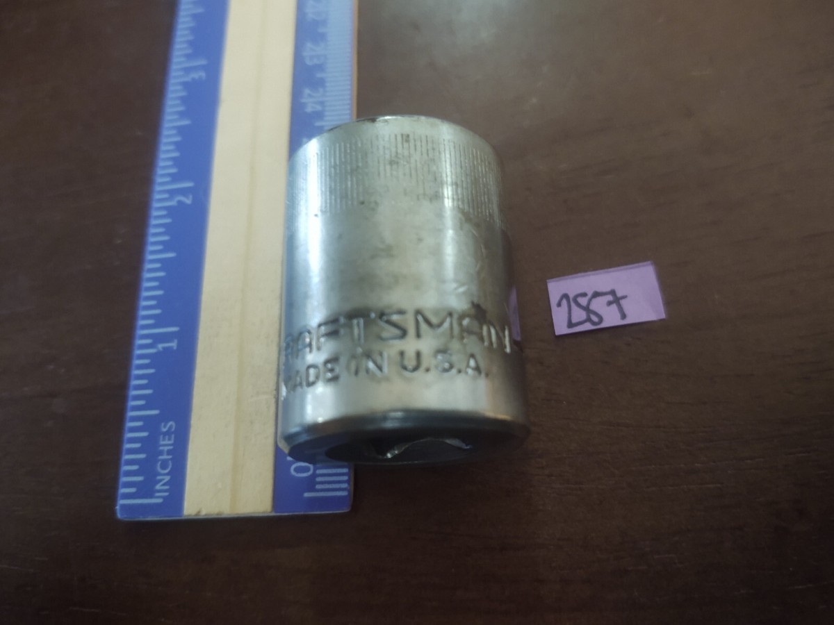 ヴィンテージマン Vintage Craftsman Metric 22mm Socket, -VV-, 1/2 Drive, 12pt, 44239