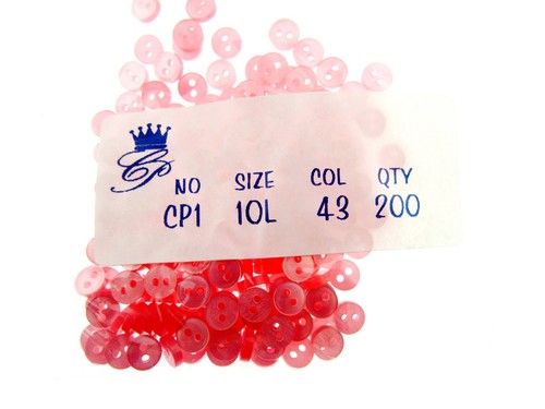 Round Mini Buttons for Doll & Soft Toy Clothes - 200 x Buttons Packs - 22 Cols - Picture 19 of 46