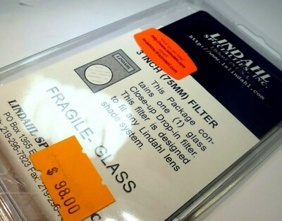 Close-up +2 Macro lens Filter drop in square 3X3'' for Lindahl specialties