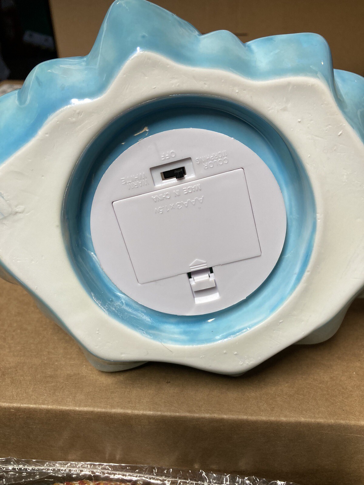 Blue QVC Ceramic Christmas Tree With Lights eBay