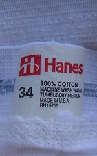 NOS Vtg Hanes 1980s Hanes White 100 Cotton Tighty White Briefs 34 US Made