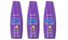 BL Aussie Shampoo Miracle Moist 12.1oz W/ Avocado & Jojoba Oil X 3 Counts