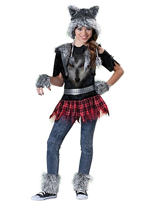 InCharacter Ropa Lobo Monster Cuento de Hadas Tween Niña Disfraz Halloween 18041