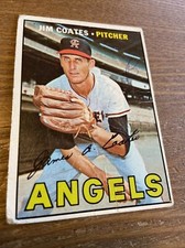 1969 Topps Jim Coates #401 California Angels Vintage Baseball Card (poor)(a)