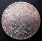 AUSTRIA / FRANZ JOSEPH - SILVER 1 FLORIN 5./ 1871 A
