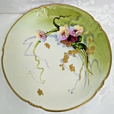 Antique Limoges Strawbridge & Clothier Hand Painted Porcelain Plate, Ø9.3"