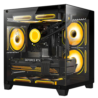 H.E Gaming PC AMD Ryzen 7 5700G Liquid Cooled RX 6500XT 16GB RAM 1TB SSD