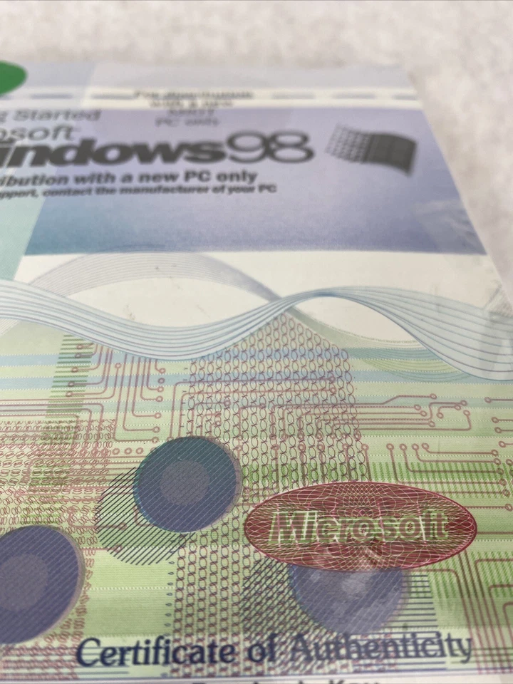 Microsoft Win 98 First Edition Windows 98 Full Operating System SEALED - Image 4 of 4