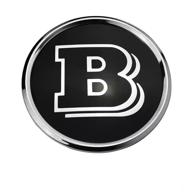 Black BRABUS Car Front Grille Logo Mirror Emblem For Mercedes Benz GLC GLE 15-18