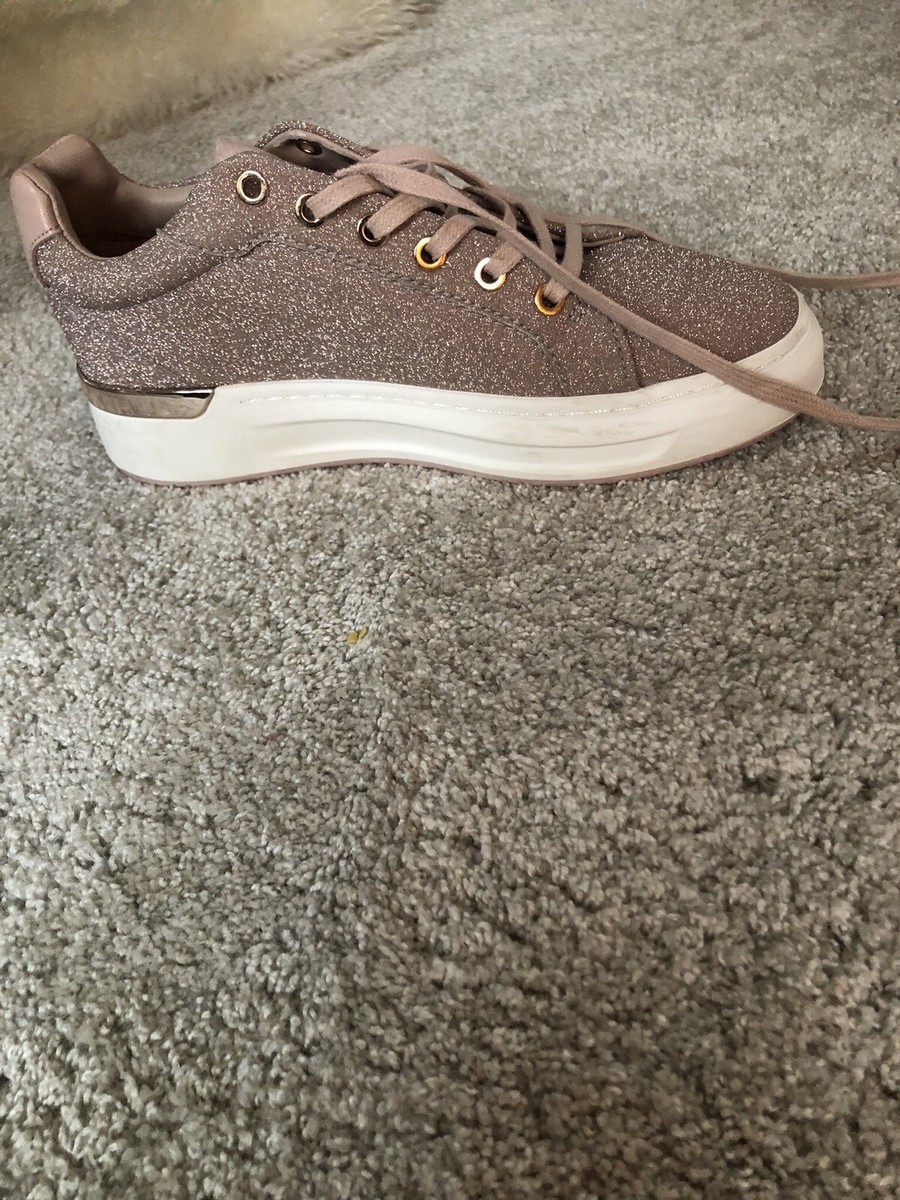 Sneakers Mallet Pink Glitter Trainers Womens Mallet Trainers Size UK - Main Image