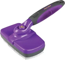 Hertzko Brush, Dog Brush for Shedding, Cat & Dog Grooming, Self Clean- Original