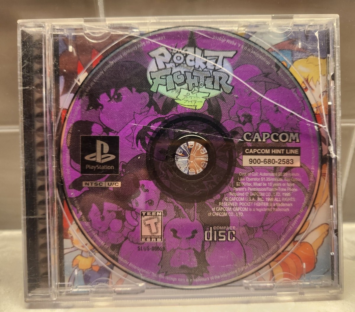 Pocket Fighter Sur Playstation 1 - NTSC Japan Complet - Boîtier Abîmé - PS1