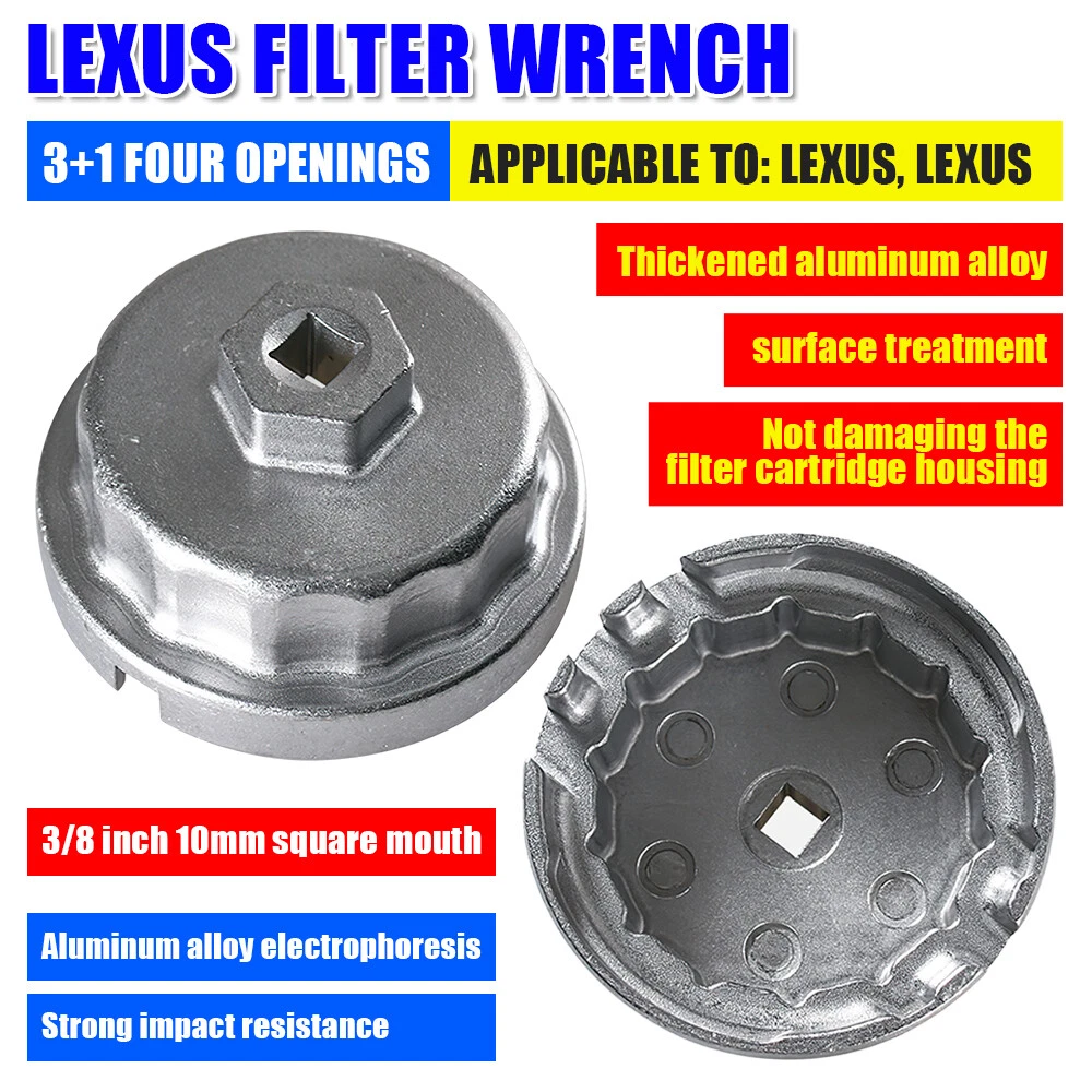 Oil Filter Cap Wrench Cup Socket Remover Tool For Lexus Toyota