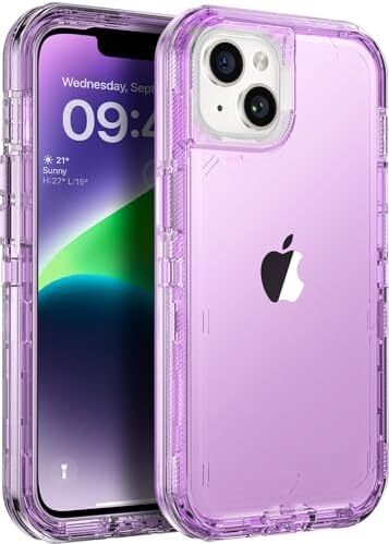 for iPhone 14 Case for iPhone 13 Case Clear, [10 FT Military Grade Drop Protecti