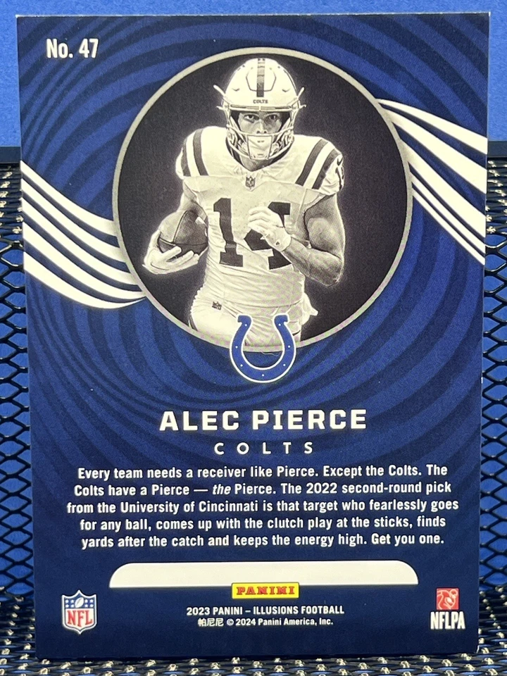 2023 Panini Illusions ALEC PIERCE Indianapolis Colts - Image 2 of 2