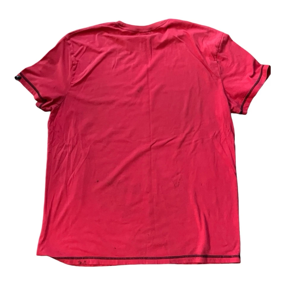 Camiseta MMA Elite Para Hombre Talla 2XL Roja Calaveras Grunge Y2K Manchas Cortas Foto 2 de 4