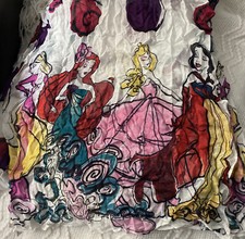Disney Parks Princess Runway Sheer Scarf Ariel Snow White Arora Rapunzel 15x70