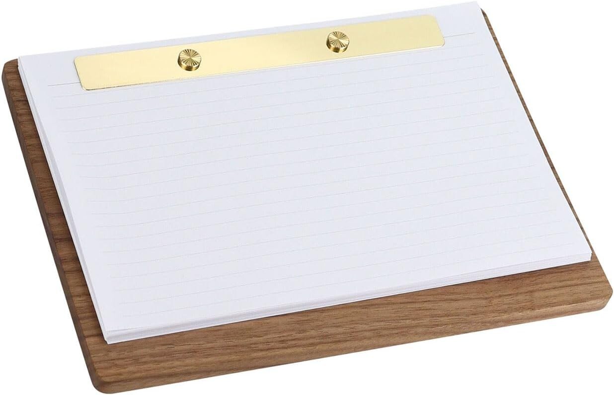 Portapapeles Multibey Nogal con Papeles Forrados, 9 x 6.4 pulgadas Tablero de Madera Paisaje, S