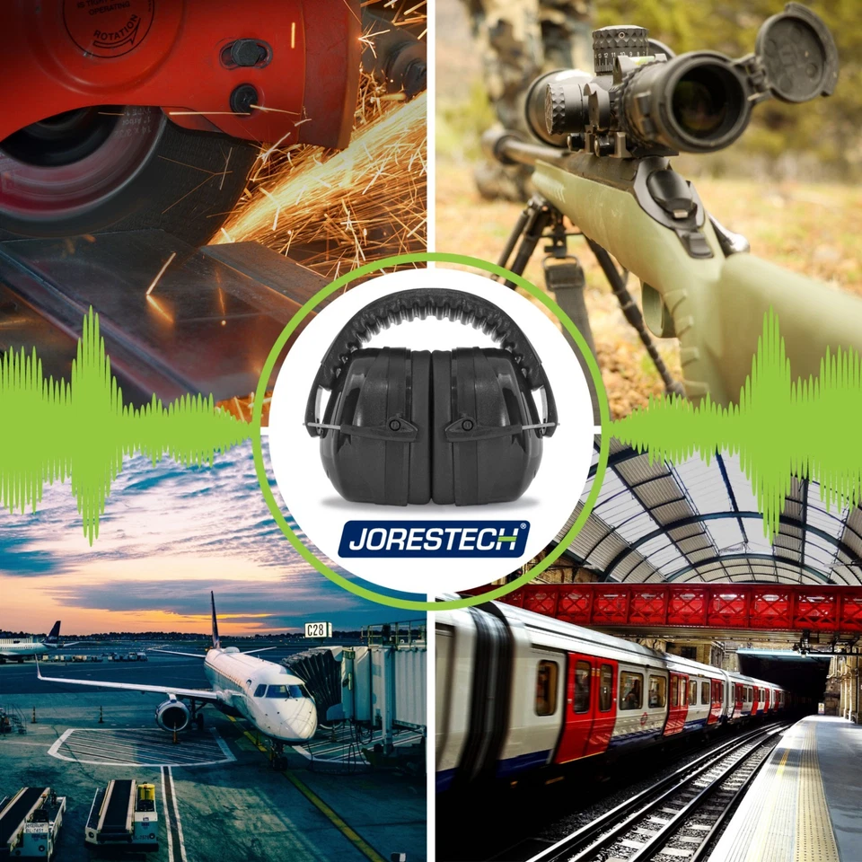 Pistola de protección con reducción de ruido plegable auditiva Ear Muffs campo de tiro EE. UU. Foto 2 de 4