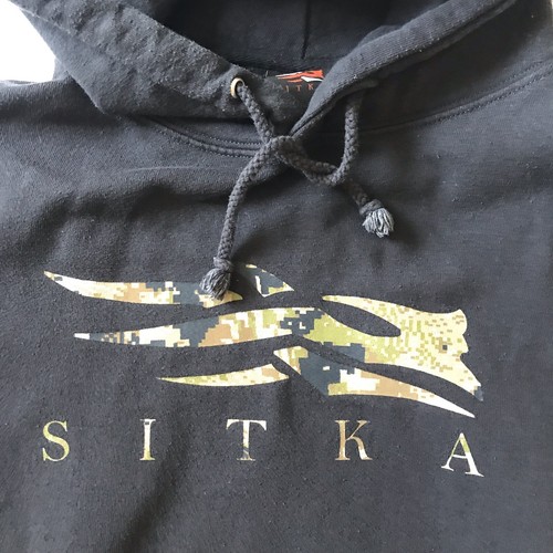 Sitka Icon Optifade Hoodie Sweatshirt Men's Size Medium Black Hunting Outdoors - Picture 5 of 9